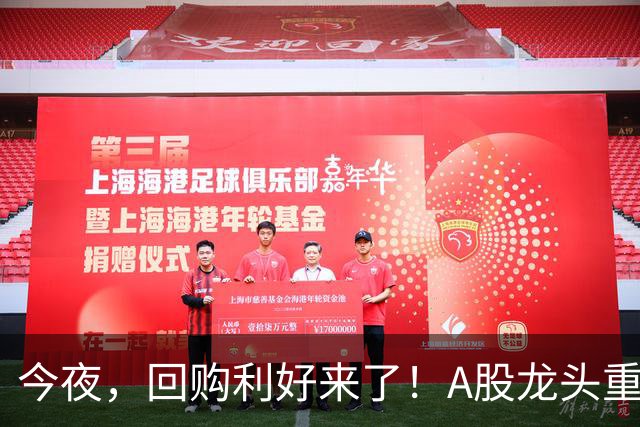 今夜，回购利好来了！A股龙头重磅出手